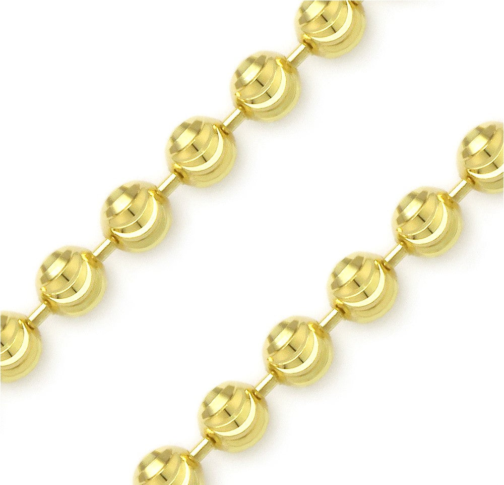 10K GOLD MOON CUT CHAINS