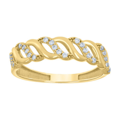 10K GOLD TWISTED RING