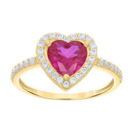 10K GOLD HEART RING