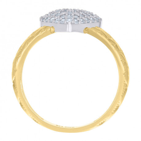 14K GOLD HEART RING