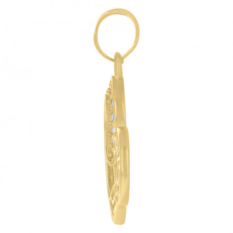 10K GOLD VERSACE HEART PENDANT