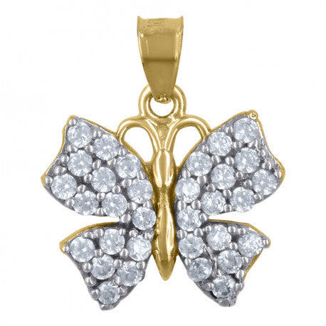 10K GOLD BUTTERFLY PENDANT