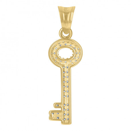 14K GOLD KEY PENDANT
