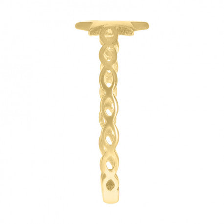 14K GOLD STAR RING