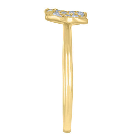 14K GOLD BUTTERFLY RING