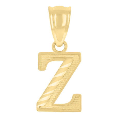 10K GOLD LETTER PENDANT