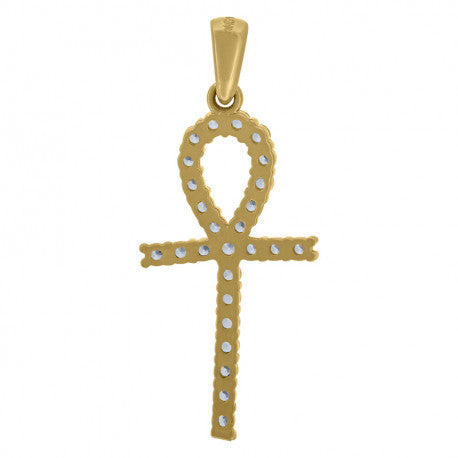 14K GOLD EGY CROSS PENDANT