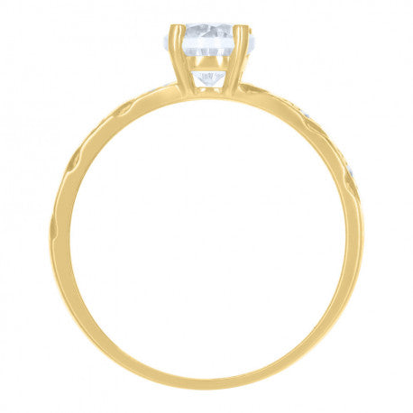 10K GOLD TWO-TONE TRIO RING SET