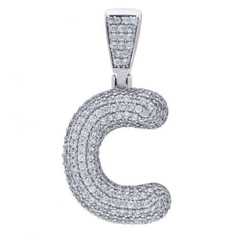 925 SILVER BUBBLE LETTERS PENDANT