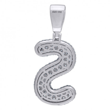 925 SILVER BUBBLE LETTERS PENDANT
