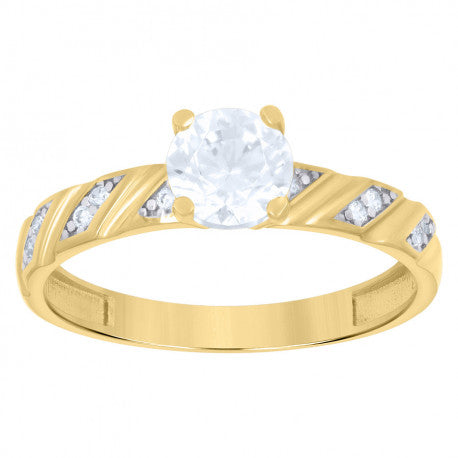 10K GOLD TWO-TONE TRIO RING SET