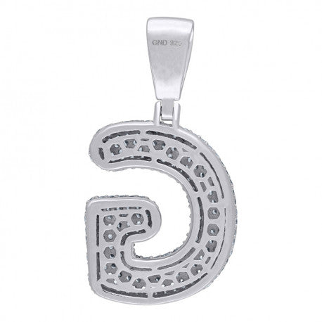 925 SILVER BUBBLE LETTERS PENDANT