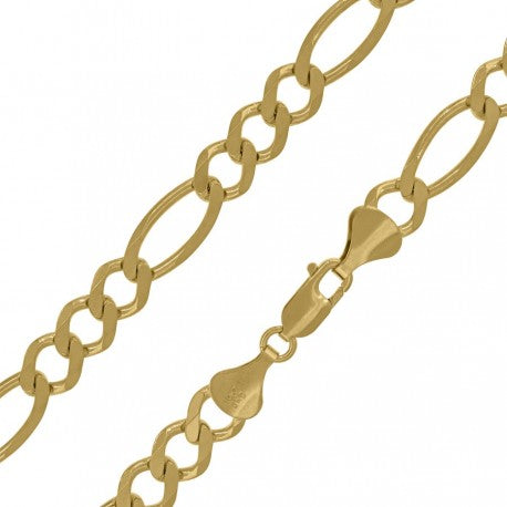 10K GOLD SOLID FIGARO CHAINS