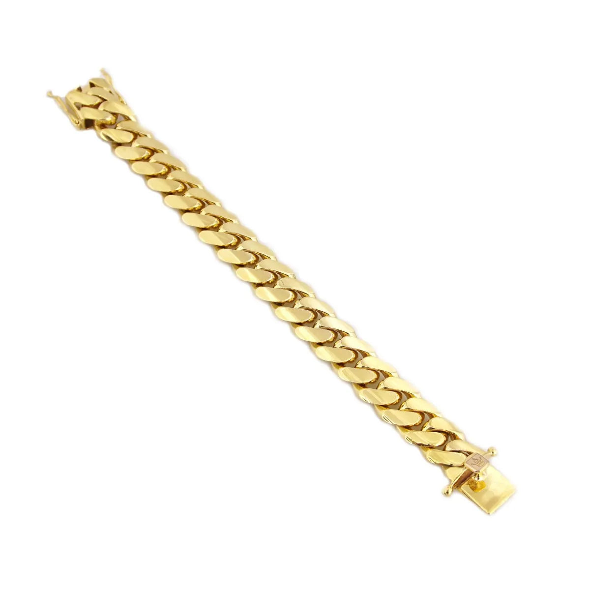 10K GOLD SOLID MIAMI CUBAN (HAND MADE) BRACELET