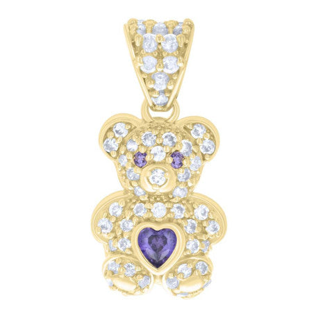 10K GOLD MINI BEAR PENDANT