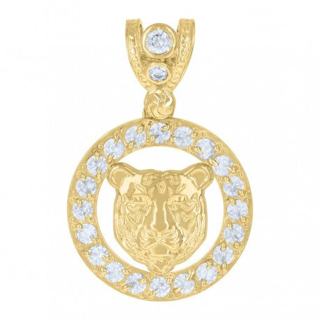 10K GOLD PANTHER WILDLIFE PENDANT