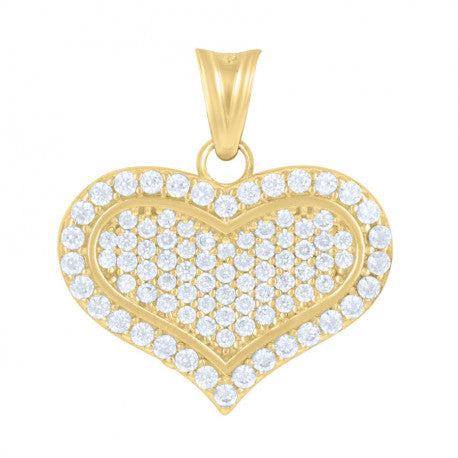 10K GOLD HEART PENDANT