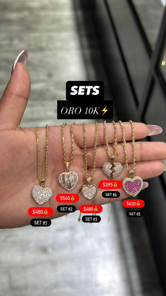10K SETS HOLLOW ROPE CHAIN+PENDANTS