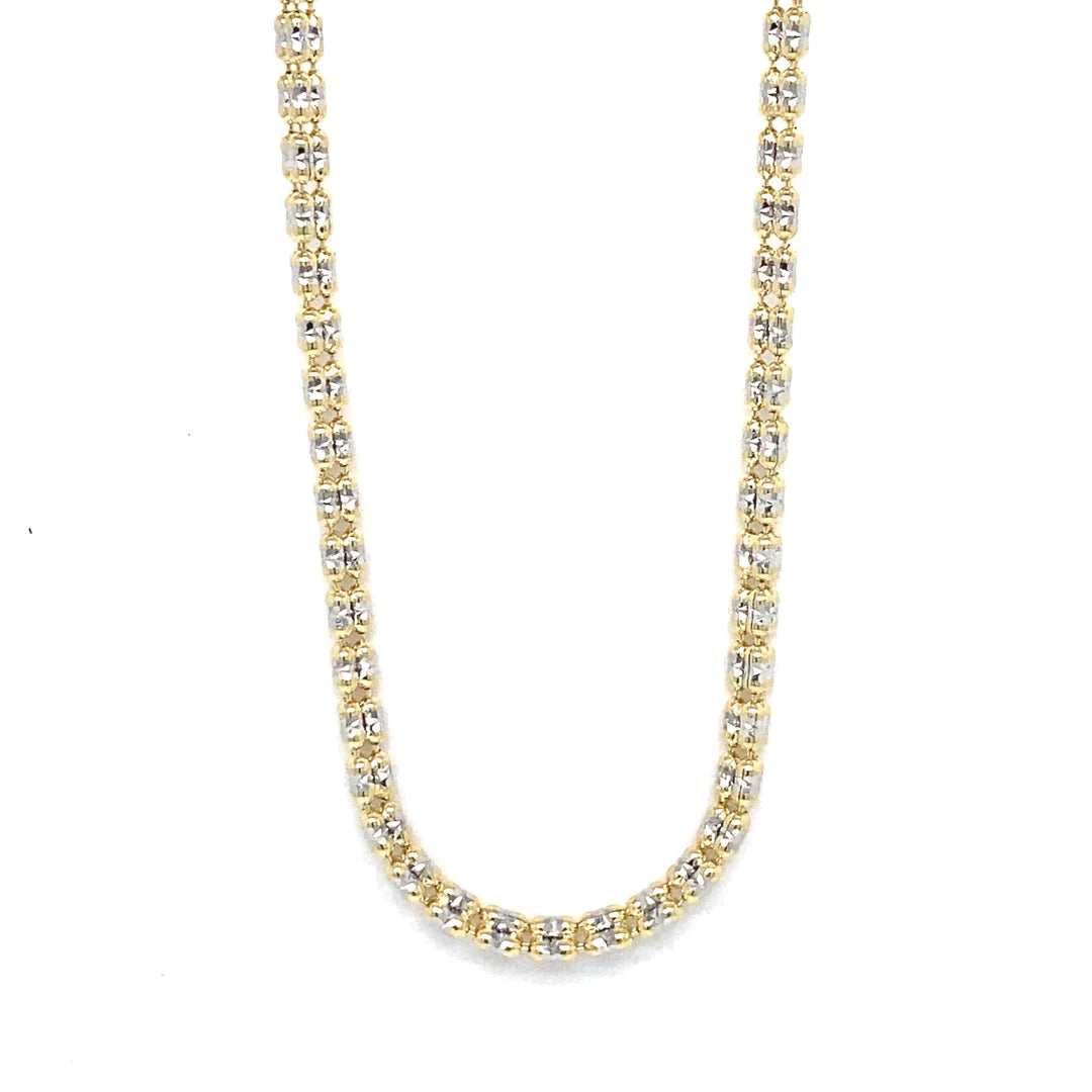 14K GOLD ICE CHAIN (FANCY)