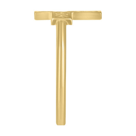 14K GOLD CROSS RING