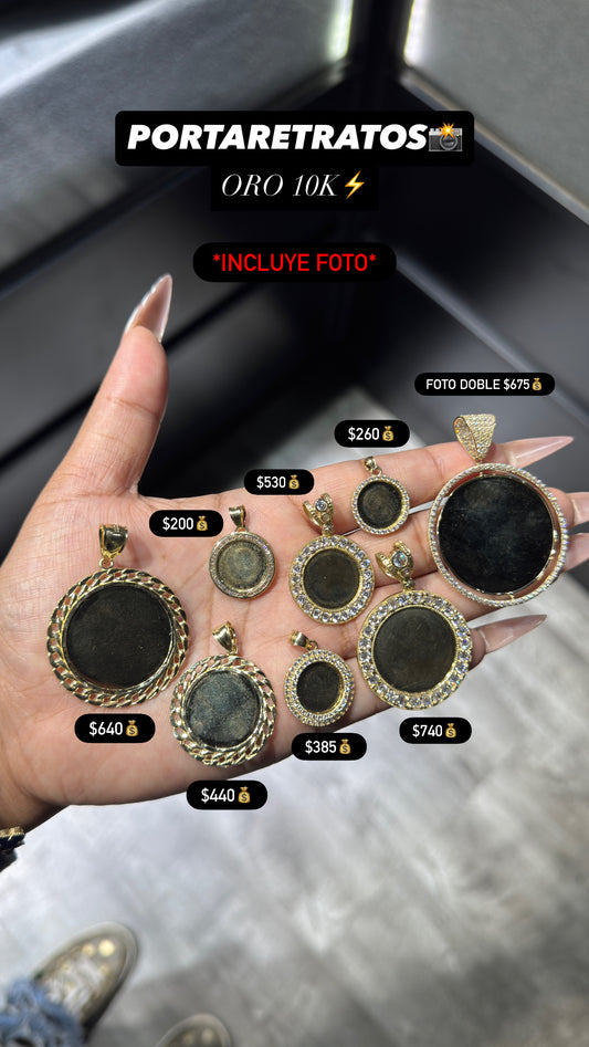 10K PORTRAIT PENDANT