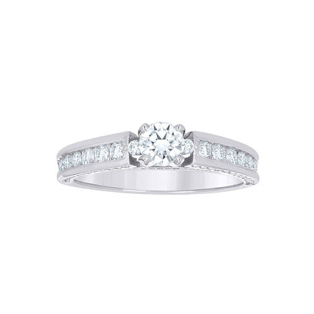 925 Sterling Silver Womens Cubic Engagement