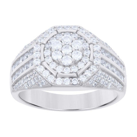 925 Silver Mens Cubic