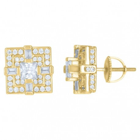 925 SILVER SQUARE EARRINGS