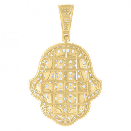 925 SILVER BAGUETTE HAMSA PENDANT