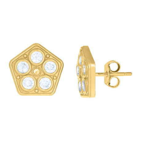 10K GOLD FASHION EARRINGS