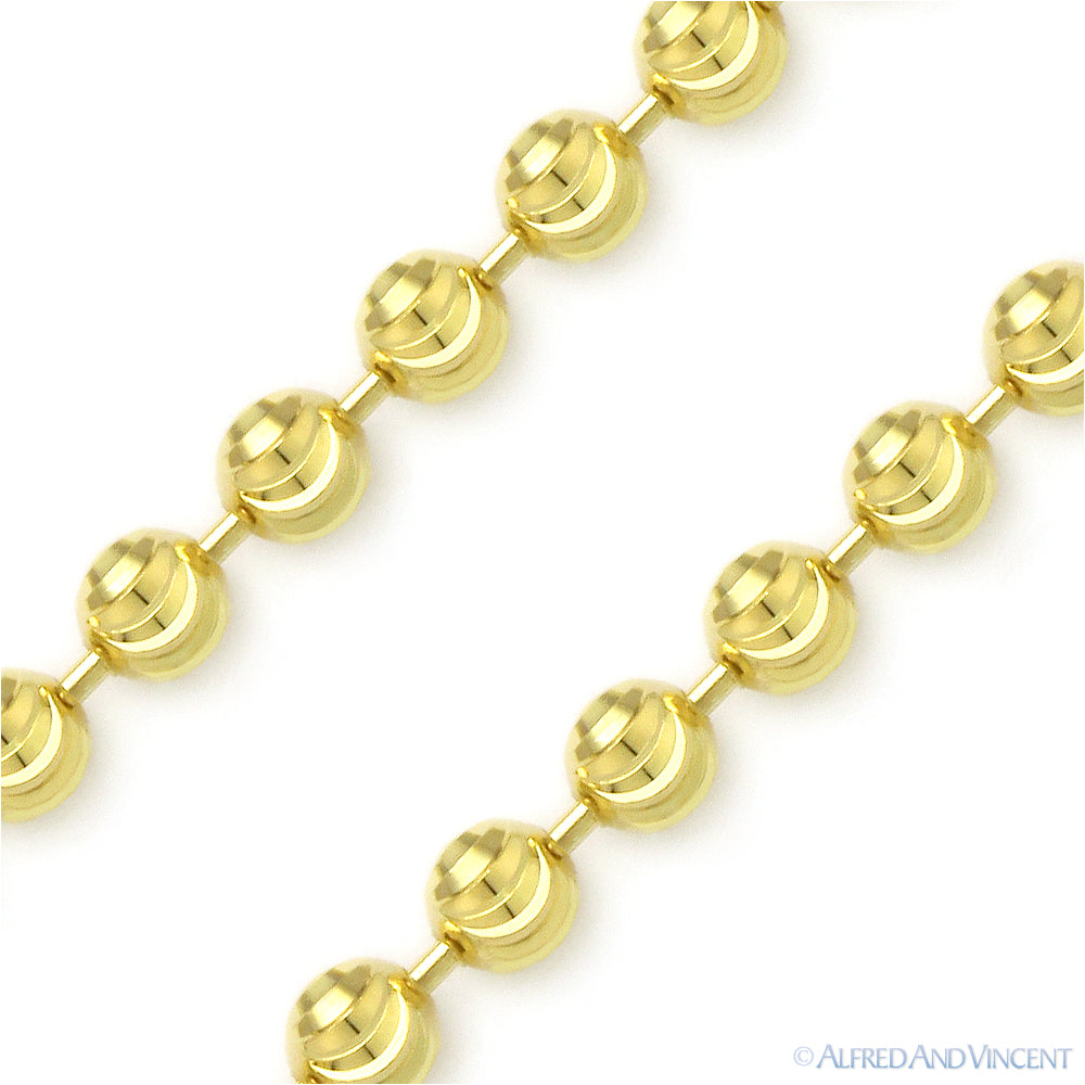 14K GOLD MOON CUT BRACELETS