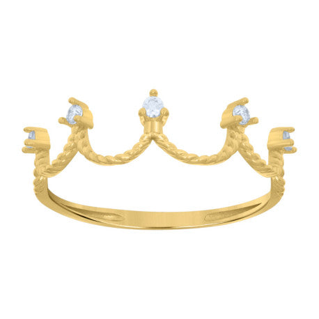 14K GOLD TIARA RING