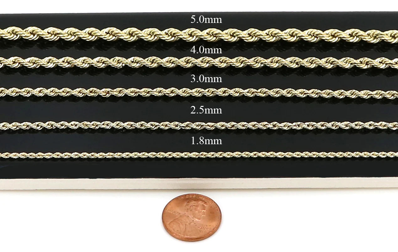 14K GOLD SOLID ROPE BRACELETS