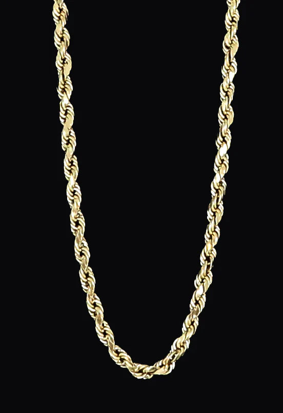 10k GOLD SOLID ROPE CHAINS