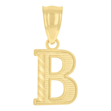 10K GOLD LETTER PENDANT