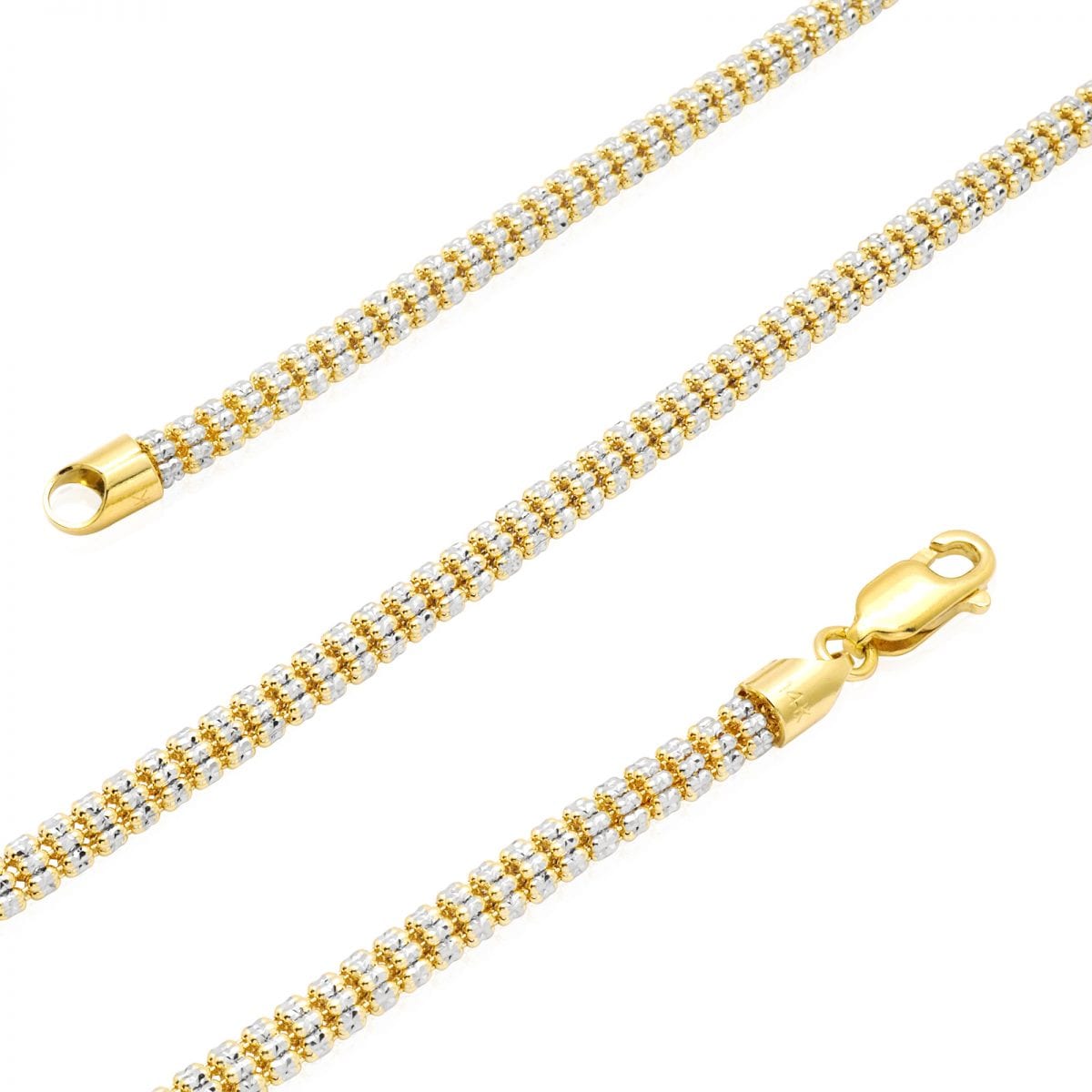 10K GOLD ICE CHAIN (FANCY)