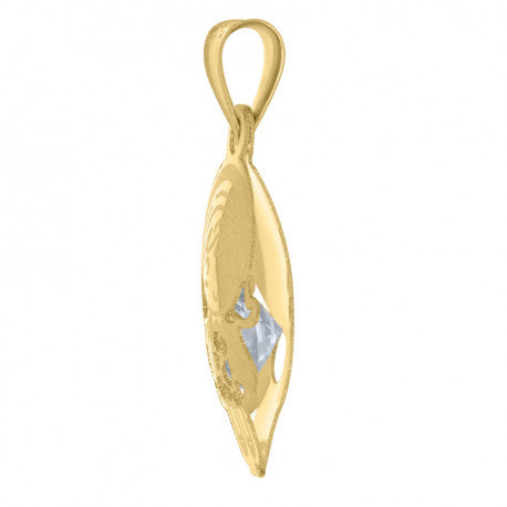 14K GOLD BABY GIRL PENDANT