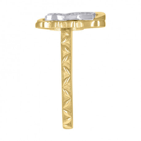 14K GOLD BUTTERFLY RING