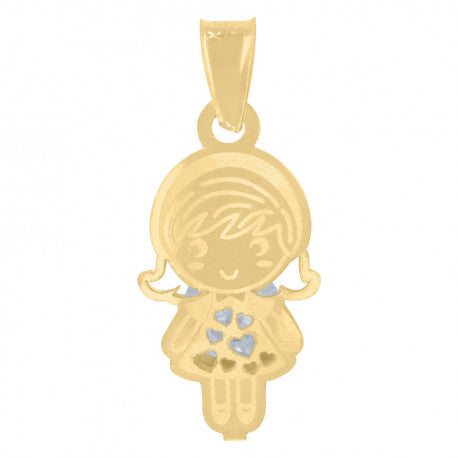 14K GOLD BABY GIRL PENDANT
