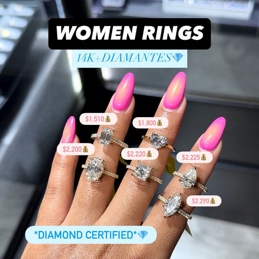 14K LAB DIAMONDS WOMENS RINGS