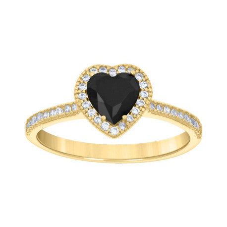 14K GOLD HEART RING