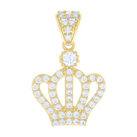 10K GOLD CROWN FASHION PENDANT