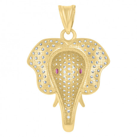 10K GOLD ELEPHANT PENDANT