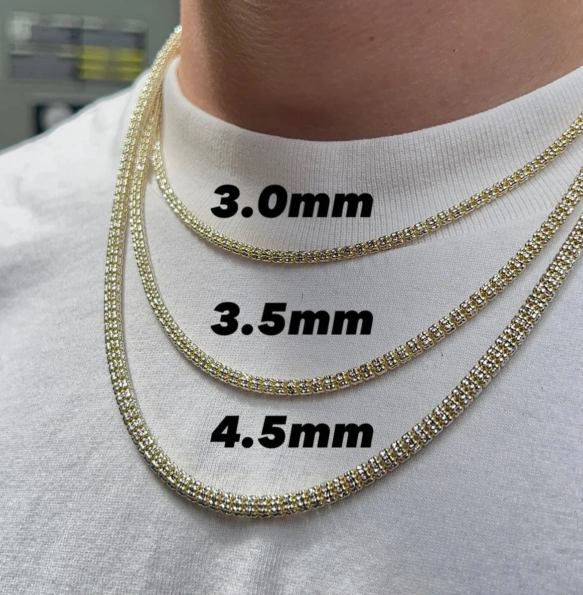 14K GOLD ICE (FANCY) BRACELET