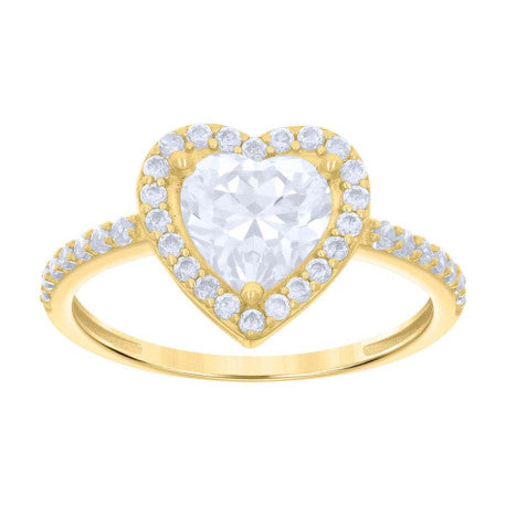 10K GOLD HEART RING