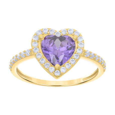 10K GOLD HEART RING