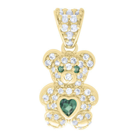 10K GOLD MINI BEAR PENDANT