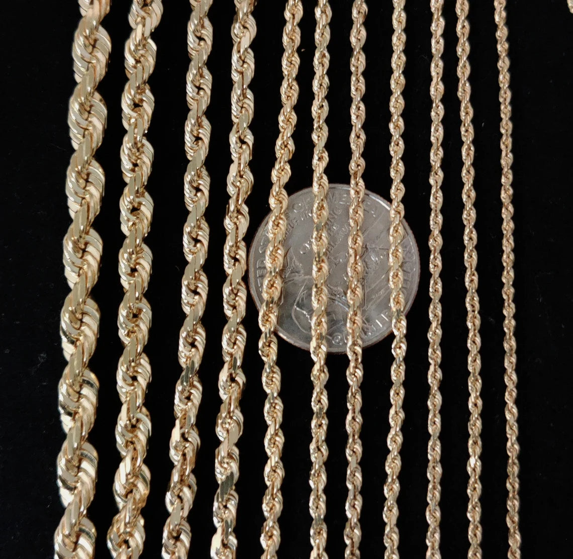 10K GOLD SOLID ROPE BRACELETS