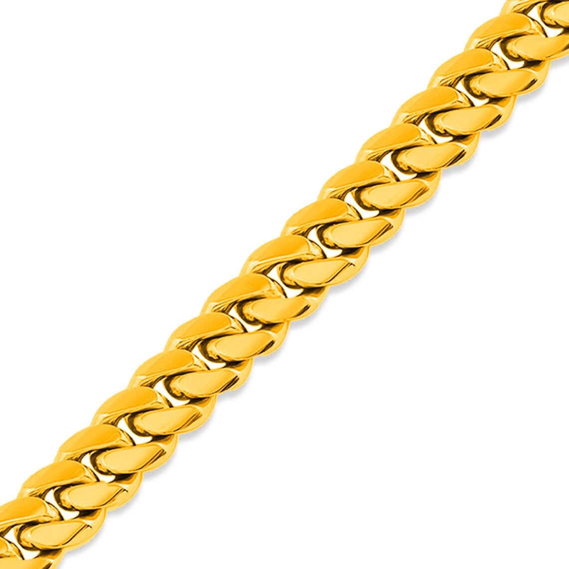 14K GOLD SOLID MIAMI CUBAN CHAIN