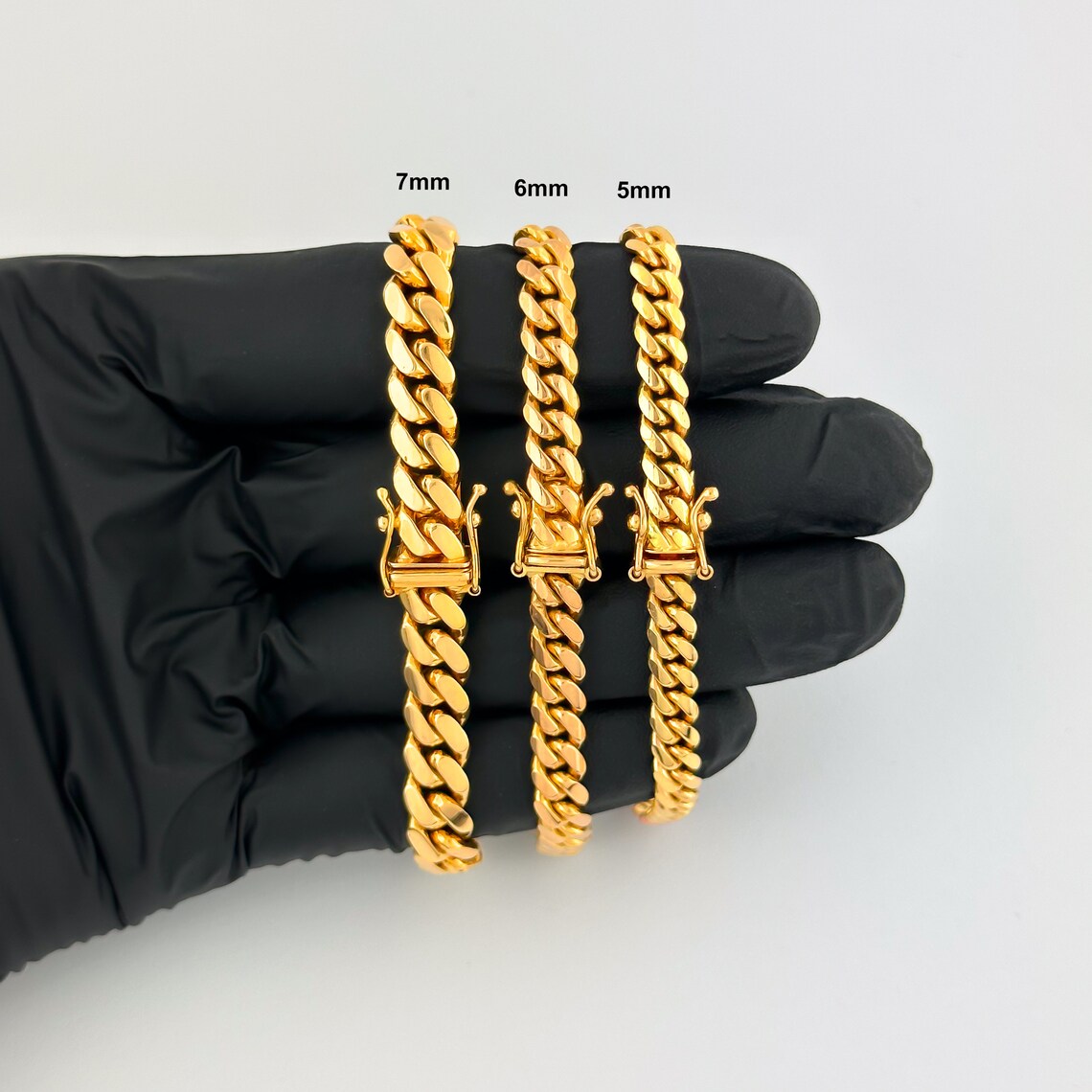 10K GOLD SOLID MIAMI CUBAN (HAND MADE) BRACELET